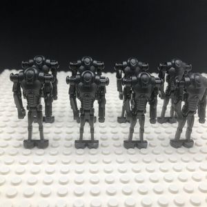 Super Battle Droids Minifigures LOT 8 Star Wars Clone Wars LEGO compatible Gray
